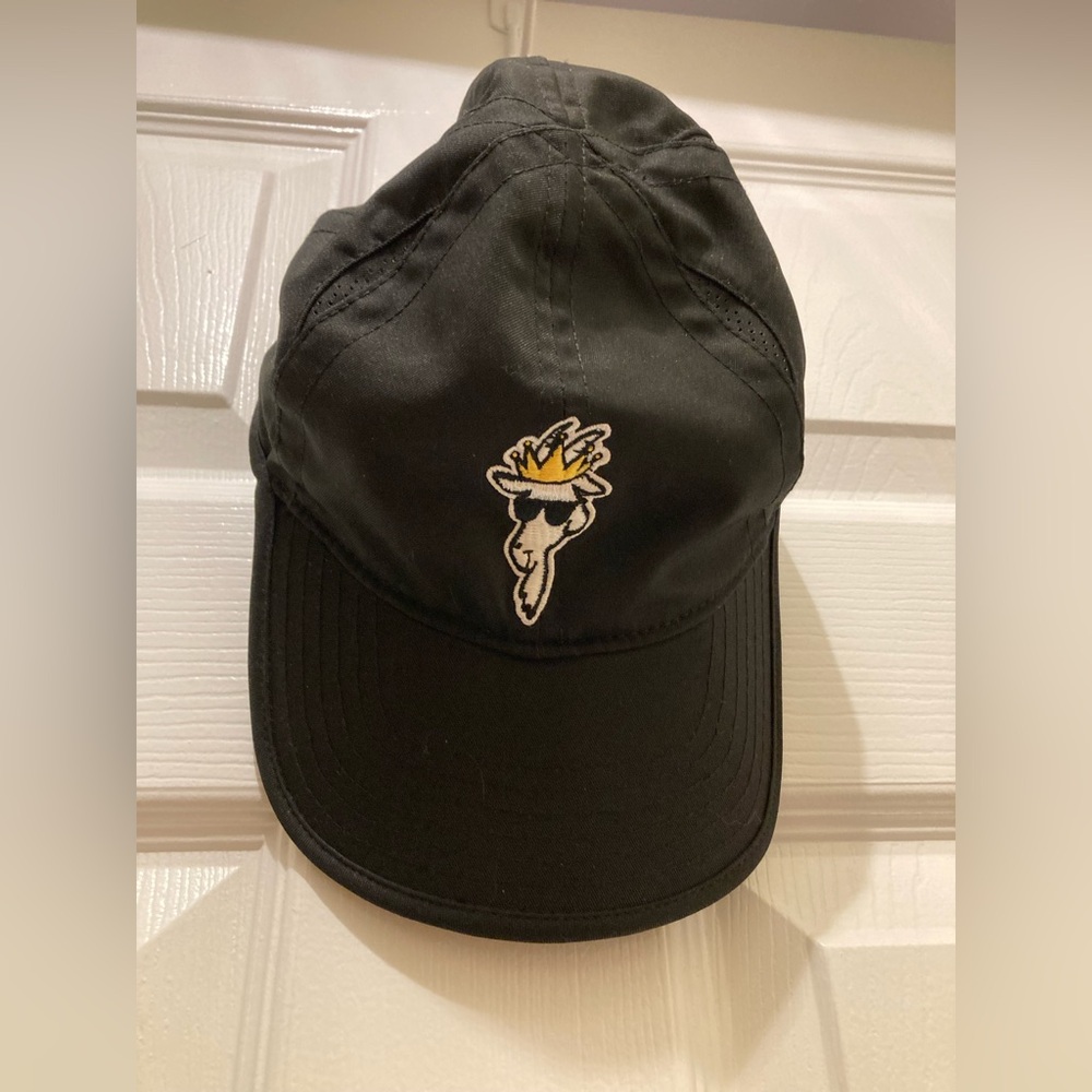 GOAT Black Cap with Embroidered Logo
